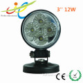 Best price 3" 12W 12v/24v LED car light offroad headlight for atv,motor,tractor and truck